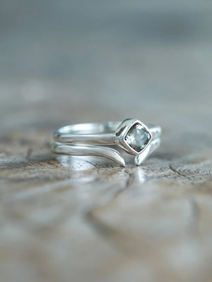 Square Tourmaline Ring Set