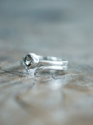 Square Tourmaline Ring Set