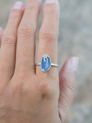 Sterling Silver Honey Drop Opal Ring