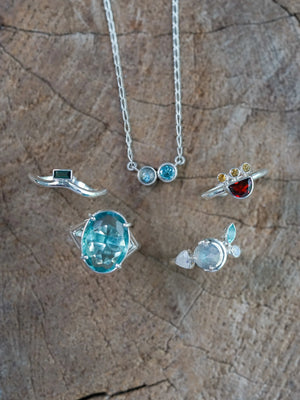 Paraiba Quartz & Apatite Necklace