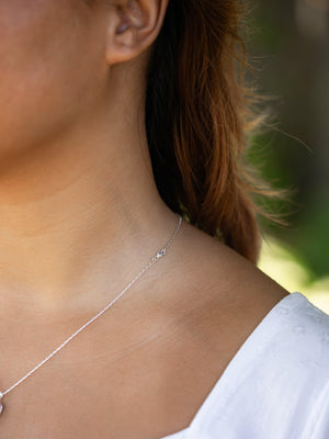 Tourmaline Leaf Necklace - Gardens of the Sun | Ethical Jewelry