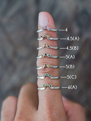 Tourmaline Crown Ring