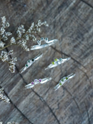 Tourmaline Crown Ring