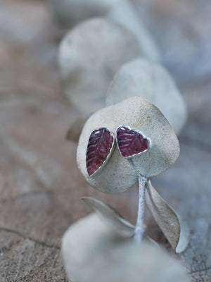 Tourmaline Leaf Earrings - Gardens of the Sun | Ethical Jewelry