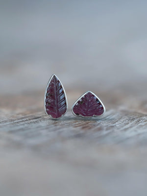 Tourmaline Leaf Earrings - Gardens of the Sun | Ethical Jewelry