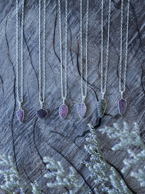Tourmaline Leaf Necklace - Gardens of the Sun | Ethical Jewelry