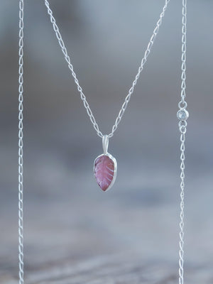 Tourmaline Leaf Necklace - Gardens of the Sun | Ethical Jewelry