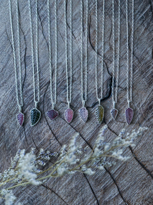 Tourmaline Leaf Necklace - Gardens of the Sun | Ethical Jewelry