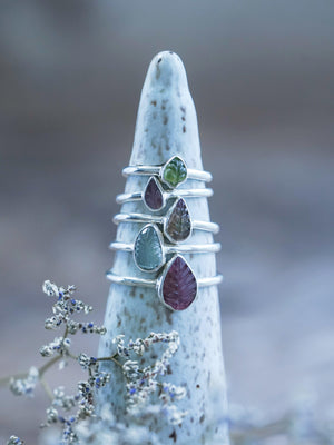 Tourmaline Leaf Ring - Gardens of the Sun | Ethical Jewelry
