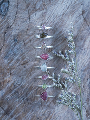 Tourmaline Leaf Ring - Gardens of the Sun | Ethical Jewelry