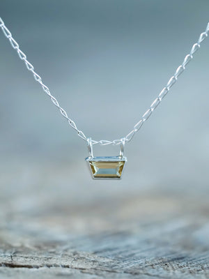Trapeze Cut Citrine Necklace - Gardens of the Sun | Ethical Jewelry