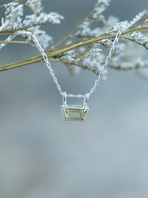 Trapeze Cut Citrine Necklace - Gardens of the Sun | Ethical Jewelry