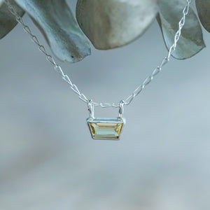 Trapeze Cut Citrine Necklace - Gardens of the Sun | Ethical Jewelry