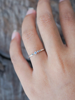 Triple Rainbow Moonstone Ring - Gardens of the Sun | Ethical Jewelry