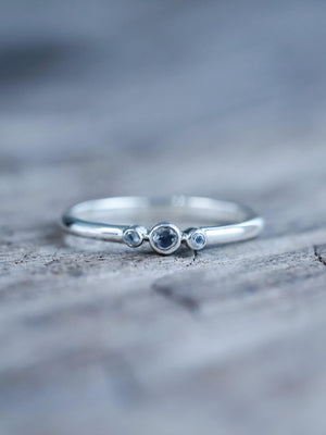 Triple Rainbow Moonstone Ring - Gardens of the Sun | Ethical Jewelry