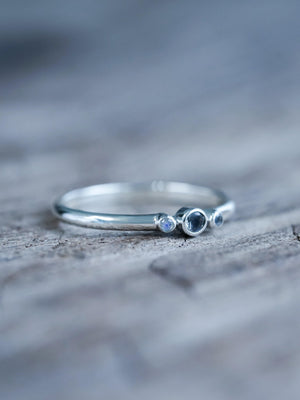 Triple Rainbow Moonstone Ring - Gardens of the Sun | Ethical Jewelry