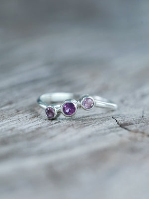 Pink Sapphire and Tourmaline Ring - Gardens of the Sun | Ethical Jewelry