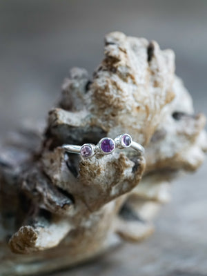Pink Sapphire and Tourmaline Ring - Gardens of the Sun | Ethical Jewelry