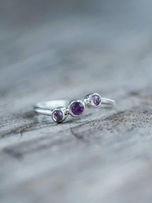 Pink Sapphire and Tourmaline Ring - Gardens of the Sun | Ethical Jewelry