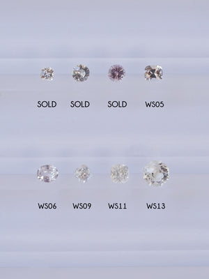 Custom White Sapphire Ring in Gold