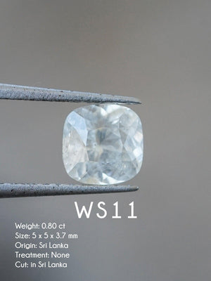 Custom White Sapphire Ring in Gold - Gardens of the Sun | Ethical Jewelry