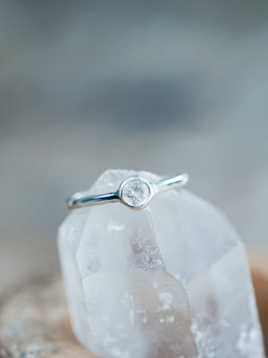 White Topaz Ring - Gardens of the Sun | Ethical Jewelry