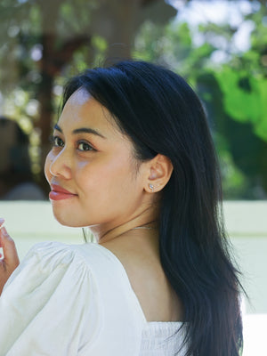 Wishing Bone Amethyst Earrings