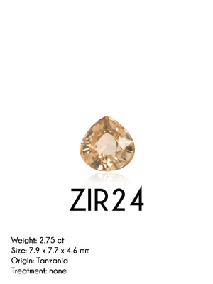 Custom Zircon Ring in Gold