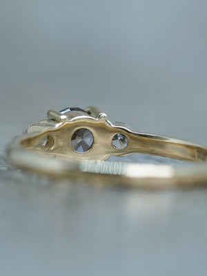 Zircon and Diamond Ring in Gold