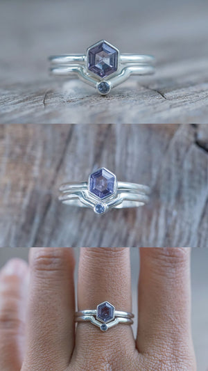 Custom Spinel Ring or Necklace in Silver