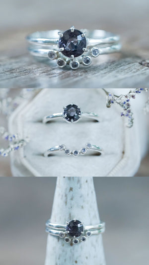 Custom Spinel Ring or Necklace in Silver