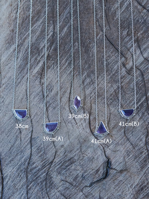 Amethyst Slice Necklace - Gardens of the Sun | Ethical Jewelry