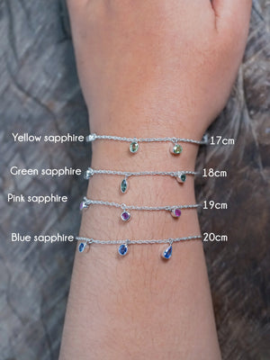 Sterling Silver Sapphire bracelet