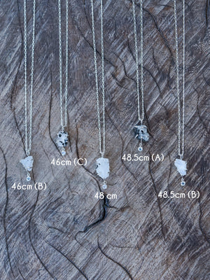 Rough Moonstone Necklace - Gardens of the Sun | Ethical Jewelry