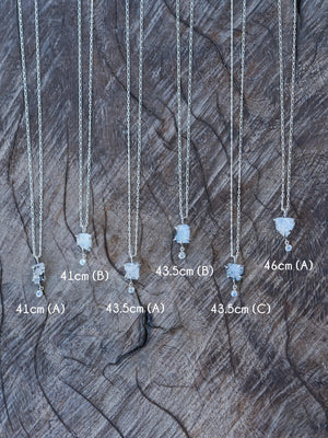 Rough Moonstone Necklace - Gardens of the Sun | Ethical Jewelry