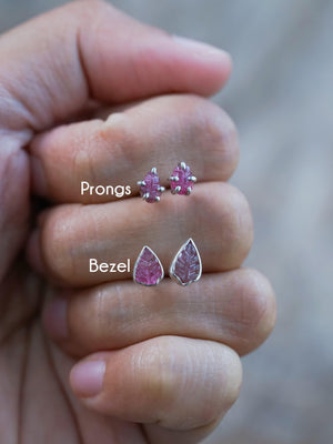 Tourmaline Leaf Earrings - Gardens of the Sun | Ethical Jewelry