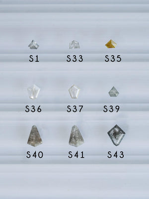 Custom Rose Cut Shield Diamond Ring in Gold - Gardens of the Sun | Ethical Jewelry