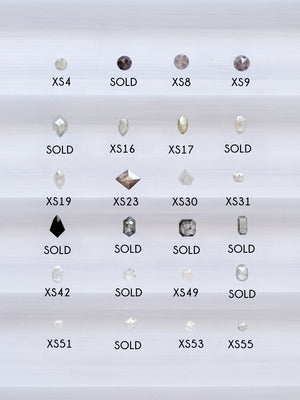 Custom Small Diamond Ring in Silver