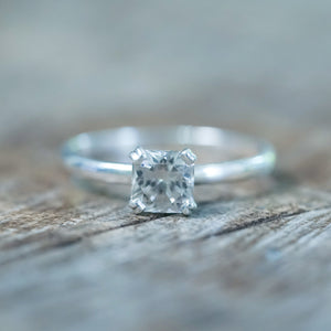 Split Prong Zircon Ring - Gardens of the Sun | Ethical Jewelry