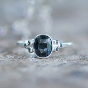 Teal Spinel Ring - Gardens of the Sun | Ethical Jewelry