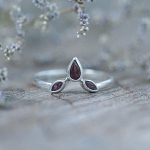 Garnet Crown Ring - Gardens of the Sun | Ethical Jewelry