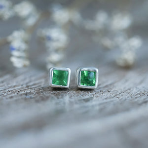 Green Garnet Earrings - Gardens of the Sun | Ethical Jewelry