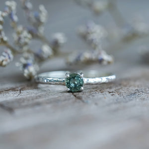 Mint Montana Sapphire Ring - Gardens of the Sun | Ethical Jewelry