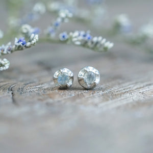 Moonstone Flower Earrings
