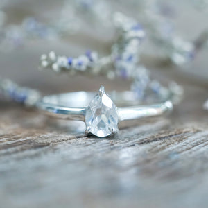 Pear Topaz Ring - Gardens of the Sun | Ethical Jewelry