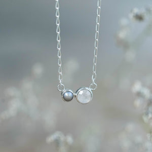 Pearl and Moonstone Necklace