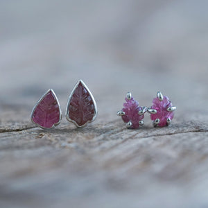 Tourmaline Leaf Earrings - Gardens of the Sun | Ethical Jewelry