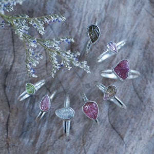 Tourmaline Leaf Ring - Gardens of the Sun | Ethical Jewelry