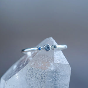 Triple Rainbow Moonstone Ring - Gardens of the Sun | Ethical Jewelry