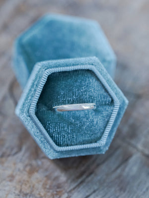 Wabi Sabi Organic Wedding Band in Silver - Gardens of the Sun | Ethical Jewelry